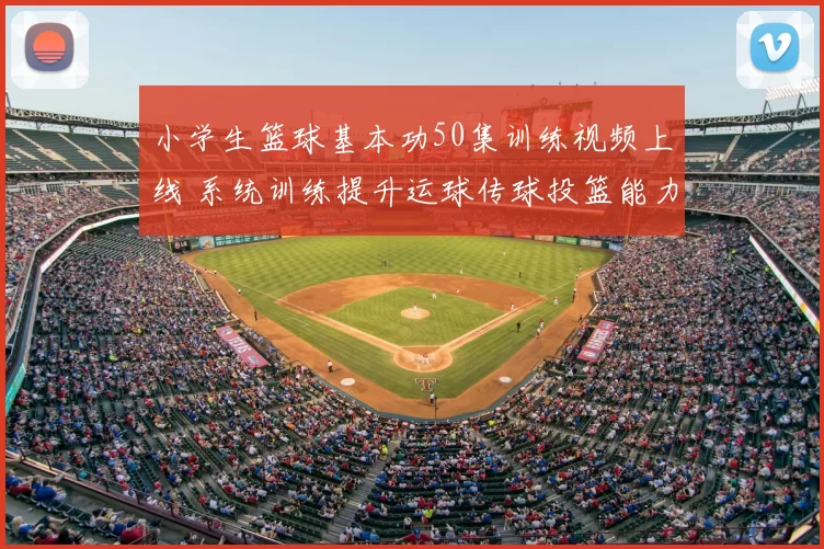 小学生篮球基本功50集训练视频上线 系统训练提升运球传球投篮能力